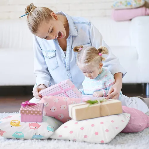 Vista 7 de UOMNY - Juego de 2 fundas de almohada para niños, 100 % algodón, funda de almohada, para almohadas de 5.1 x 7.1pulgadas