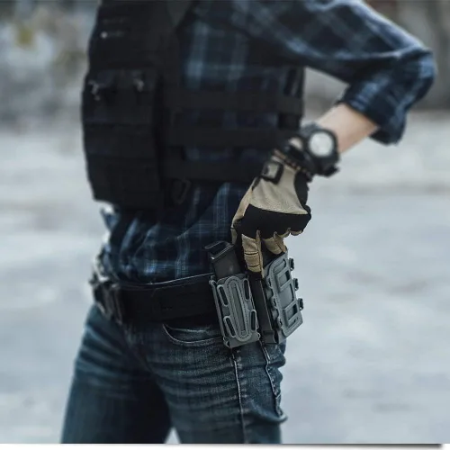 Vista 6 de IDOGEAR Mag Pouch 0.219 in Rifle Magazine Bolsas 0.300 in Molle Softshell Universal Mag Carrier para M4 AR15 M16 AK Magainzes