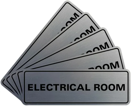 Vista 50 de All Quality Letrero eléctrico estándar para habitación, color negro, pequeño (1 unidad)