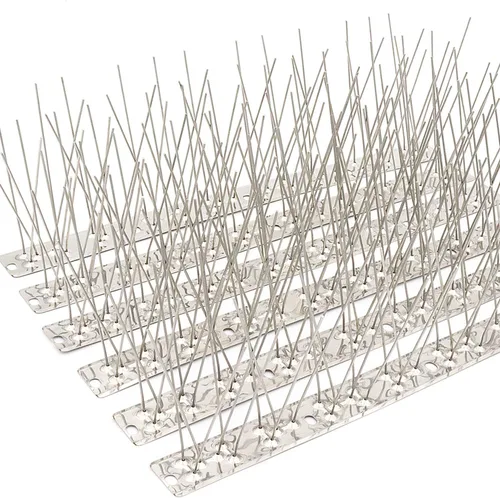 Vista 9 de QIEGL Púas para pájaros de acero inoxidable 304 para palomas pequeñas, antipájaros, gorriones, cerca de picos, cubierta de picos de 10.8 pies