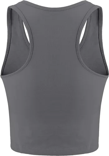 Vista 6 de Boao Camiseta corta básica sin mangas con espalda cruzada para mujer de 4 piezas