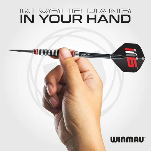 Vista 5 de WINMAU Advance 500 Series Professional Tungsten Steeltip Darts Set with Flights and Shafts (Stems)