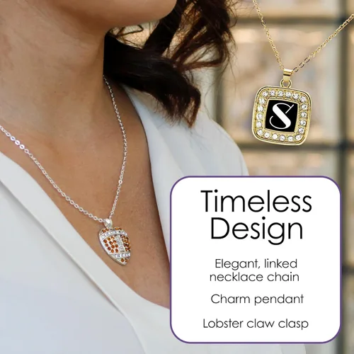 Vista 4 de Inspired Silver - Collar de plata con dije circular de 18 pulgadas con joyas de circonita cúbica