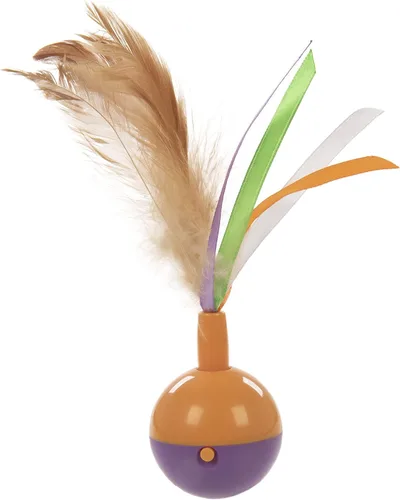 Vista 7 de Petlinks Halloween Spider Stash Hide & Seek - Juguete de peluche para gatos, color negro/blanco, talla única