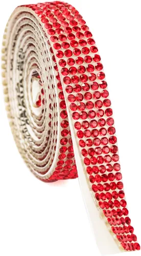 Vista 11 de Cinta de diamantes de imitación brillantes de 0.4 pulgadas para manualidades, tiras de cristal autoadhesivas, calcomanías de diamantes de imitación