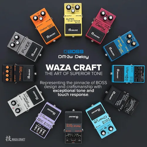 Vista 4 de Pedal de efectos de guitarra Boss DM-2W Delay Waza Craft