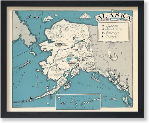 8"L x 10"W · Alaska