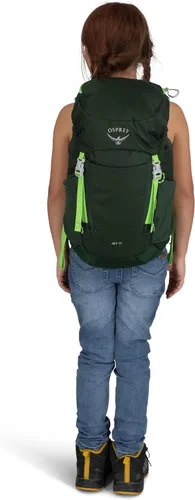 Vista 13 de Mochila de senderismo Osprey Jet 18L para niños, Azul Spikemoss