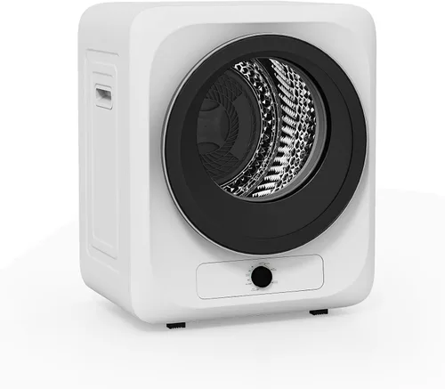 Vista 12 de VCJ Secadora de ropa portátil para apartamento, secadora de ropa eléctrica compacta de 10 libras con tambor de acero inoxidable, 1.5 pies cúbicos