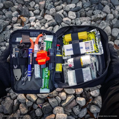 Vista 7 de MAXPEDITION Organizador de Bolsillo Beefy, Compacto, Compatible con MOLLE, Bolsa Táctica de Nylon 1000D, Herramientas de Portación Diaria