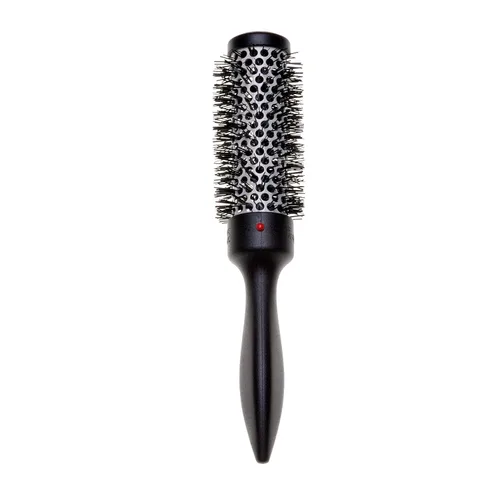 Vista 8 de Denman Thermo Ceramic Hourglass - Cepillo para rizar el cabello, alisar, rizos definidos, volumen y elevación de raíces, color gris