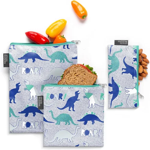 Vista 11 de Simple Modern Nickelodeon Viacom - Bolsas reutilizables para aperitivos para niños, seguras para alimentos, sin BPA y ftalatos, cremallera