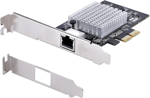 Vista 9 de StarTech.com Tarjeta adaptadora de red PCIe de 1 puerto de 10 Gbps, tarjeta de red para PC/servidor, tarjeta PCIe Ethernet de seis velocidades
