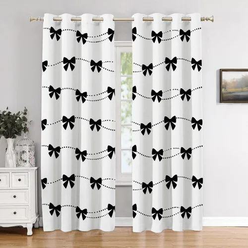 Vista 76 de Cortinas opacas de mármol abstracto blanco y gris para ventanas, cenefas opacas de poliéster multicapa para cocina, paquete de 2 unidades, 26 x 24