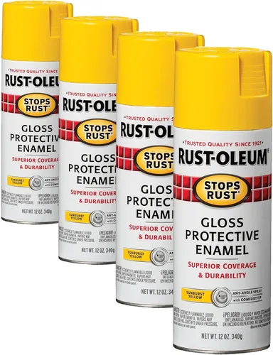 Vista 94 de Rust-Oleum 7776830 - Pintura en aerosol para prevención del óxido, 12 onzas, negro plano