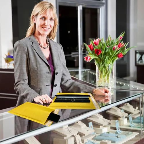 Vista 9 de StarBoxes - Sobres de papel kraft de burbujas de 5 x 10 pulgadas, #00, paquete de 250 para envío de piezas de electrodomésticos, amarillo