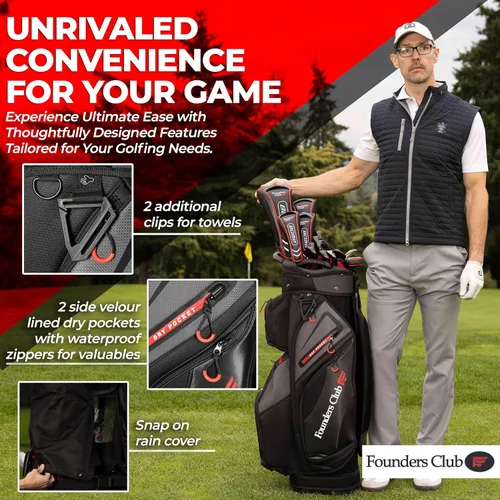 Vista 8 de Founders Club Colorado Golf - Bolsa divisora de 14 vías de longitud completa