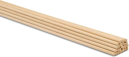Vista 23 de Varilla de Clavija de Madera, 1/8 Pulgada x 12 Pulgadas Clavijas de Madera, Paquete de 100 Clavijas de Madera para Manualidades, Varillas