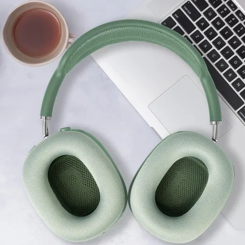 Vista 8 de GEVO Almohadillas de repuesto mejoradas para auriculares Apple AirPods Max, almohadillas de tela de malla para los oídos con espuma viscoelástica e