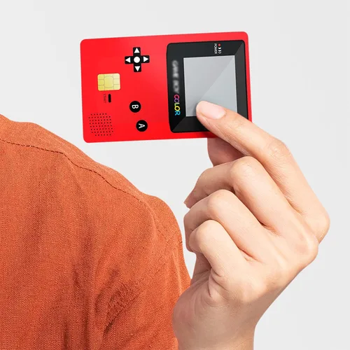 Vista 6 de HK Studio Consola de juegos de calcomanías para tarjetas, despegar y pegar para transporte, tarjeta de llave, tarjeta de débito, piel de tarjeta