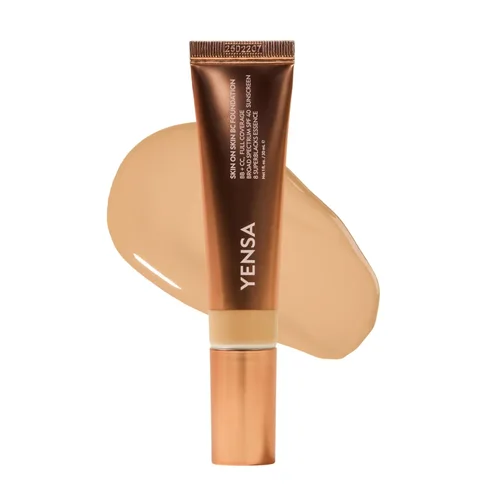 Vista 17 de YENSA BC Foundation - Cobertura completa, superalimento para la piel, suero hidratante y protector solar SPF 40 (Deep Cool) 1 fl oz