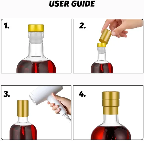 Vista 6 de Danmu Paquete de 20 botellas de vidrio con tapas, herméticas de 3 onzas, a prueba de fugas, base gruesa, botellas de vidrio de 3.4 fl oz con corcho