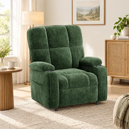 Amada - Silla reclinable eléctrica sincronizada para adultos Verde de AMADA HOMEFURNISHING