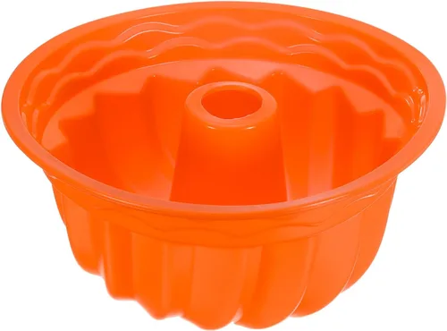 Vista 8 de uxcell Molde de silicona para tartas, sartén antiadherente de 9.5 pulgadas para pasteles estriados, chocolate, pastel de queso, pan, marrón