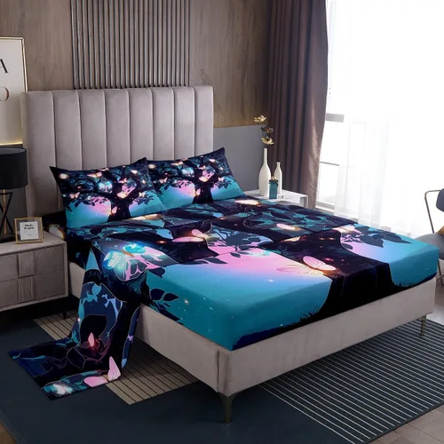 Vista 23 de Erosebridal Camo Tree Sheet Set Twin Vintage Camouflage Bed Sheets for Kids Boys Girls Branches Botanical Flat Fitted Sheet Rustic Farmhouse