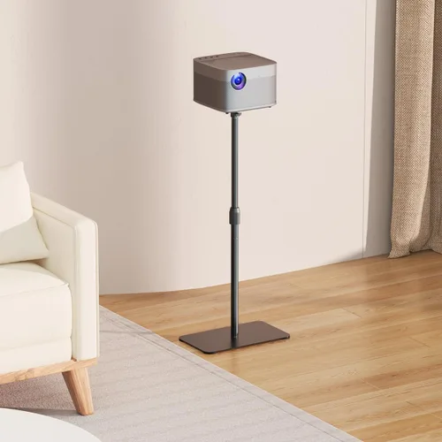 Vista 3 de suptek Soporte para proyector giratorio de 360°, altura ajustable de 36.6-48.8 pulgadas, soporte de montaje para mini proyector, compatible con Negro