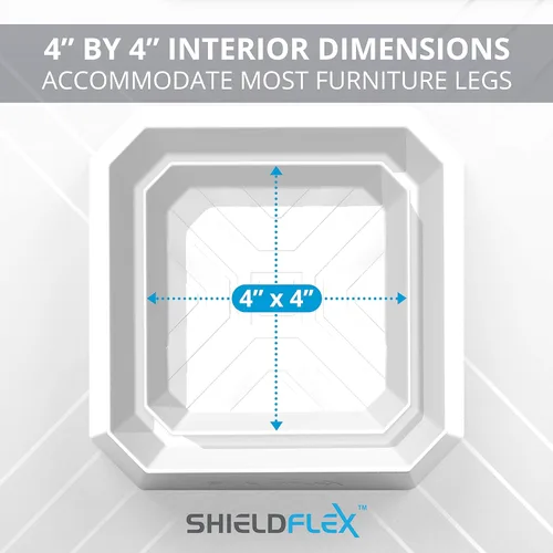 Vista 5 de Trampa para insectos de cama, paquete de 8 TruGuard X Interceptores de insectos de cama (blanco) Trampas ecológicas para patas de cama