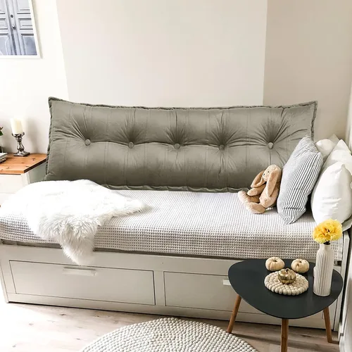 Vista 5 de Almohada grande para cabecero, almohadas de sofá cama, almohada de lectura, almohada de cabecera de cama, almohada de apoyo de posicionamiento