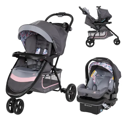 Vista 19 de Baby Trend Cochecito y Asiento Infantil para Auto EZ-Lift, Sistema de Viaje EZ Ride, Gris Dash