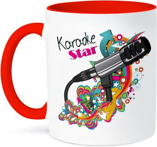 Vista 15 de 3D Rose 115368_4 - Taza de cerámica de dos tonos, 11 onzas, color negro y blanco