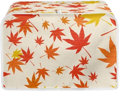 Vista 30 de Dreaweet Cubierta abstracta para tostadora de margaritas, protección contra el polvo, cubierta para hacer pan, resistente a las manchas, lavable a