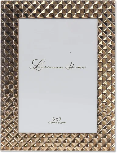 Vista 12 de Lawrence Frames Marco de metal, patrón de diamante, humo negro, 4x4
