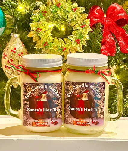Vista 82 de Velas perfumadas de soja Velas hechas a mano y altamente aromáticas que queman hasta 85 horas en tarro de cristal, perfectas para decoración