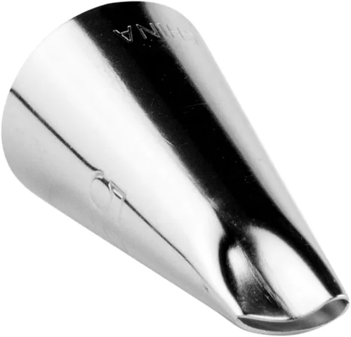 Vista 2 de Restaurantware Pastry Tek - Punta de pétalo 1 punta de pastel reutilizable para decoración – # 59 de acero inoxidable resistente a las abolladuras