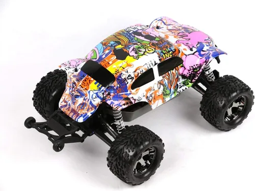 Vista 6 de SummitLink Reemplazo de estilo de cerdo rosa con graffiti de cuerpo personalizado compatible para automóvil o camión RC escala 1/10