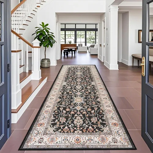 Vista 25 de Alfombra de pasillo lavable de 2 x 3 pies - Alfombra antideslizante resistente a las manchas, alfombras y tapetes de cocina duraderos