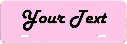 Vista 18 de Carpe Diem Designs placa frontal personalizable para matrícula/tocador, fabricada en Estados Unidos., Aluminio