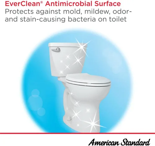 Vista 6 de Cadet PRO - Silla de dos piezas, 1.6 gpf/6.0 Lpf, altura redonda, parte delantera de 10 pulgadas, inodoro áspero sin asiento