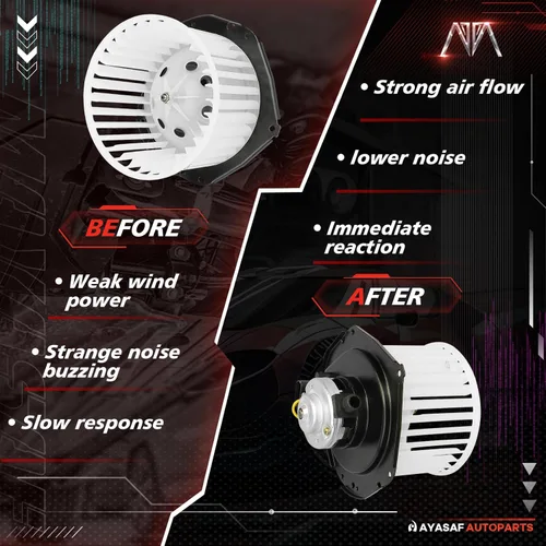 Vista 7 de MAYASAF 700092 Conjunto de motor ventilador HVAC compatible con Chevy Astro/Blazer/Corvette/Camaro, para GMC Safari/Sonoma/Jimmy, para Buick
