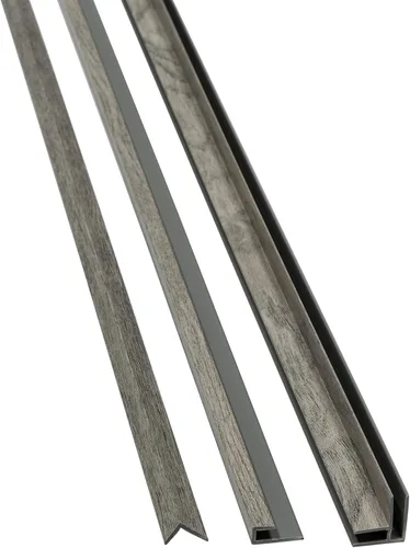 Vista 8 de Kit de molduras de vinilo Palisade de 94 pulgadas en gris pizarra ceniza