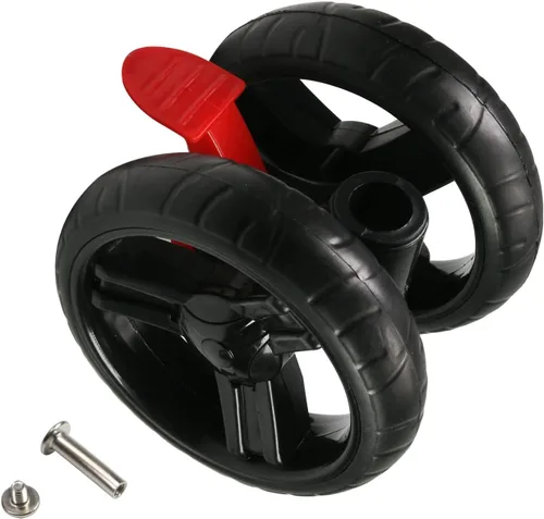 Vista 7 de Yinpecly Juego de ruedas multidireccionales de 4.1 in, color negro, compatible con cochecitos y bicicletas para niños, 1 ud