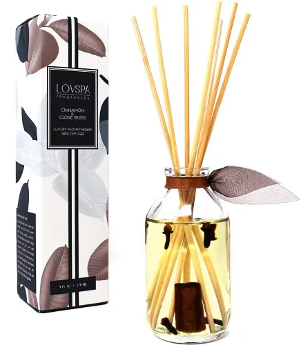 Vista 39 de LOVSPA - Set de difusor de cañas, difusor de aceite perfumado con aroma a ámbar romántico y varillas, accesorios de fragancia para el hogar