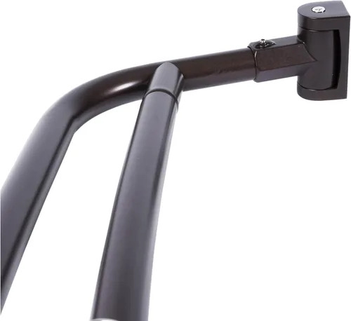 Vista 11 de JS Jackson Supplies - Barra de ducha doble y curva, estructura de metal, ajustable entre 44 y 70 pulgadas, varillas de aluminio y accesorios