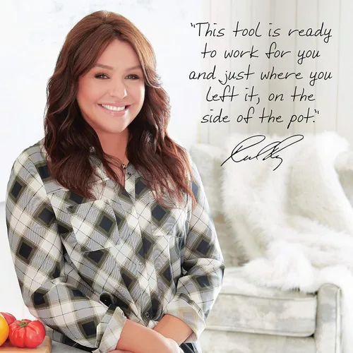 Vista 7 de Rachael Ray Juego de cucharas flexi Turner y raspar y utensilios de cocina, 2 piezas, color gris