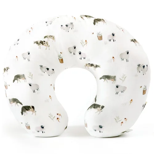 Vista 11 de GRSSDER Funda de almohada de lactancia suave y elástica para niños y niñas, funda de almohada de lactancia para recién nacidos, elegantes animales