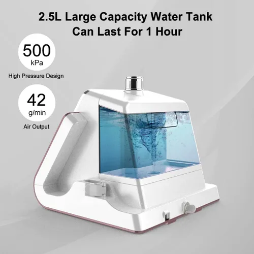 Vista 3 de Plancha de vapor 3 en 1: ángulo y altura ajustables para uso horizontal, vertical e inclinado, 6 niveles de vapor, tanque de agua grande de 2.5 L